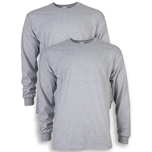 New <b>Men's</b> Long Sleeve Solid Color Cotton Jersey T-Shirt O-Neck Regular Fit Casual Style - Product Image 3