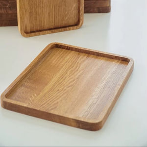 Plateau de service de rangement en bois de qualité supérieure 100% pour cuisine salle de bain vaisselle épices nourriture - Product Image 1