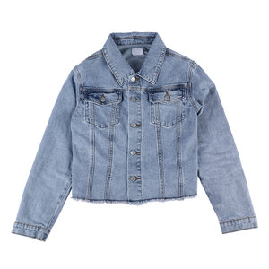 Top Selling Women's <b>Denim</b> Jackets Casual Winter Breathable Button-Up <b>Coat</b> with Embroidery and Pearls - Product Image 4