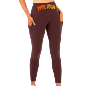 Vente directe usine – Leggings femme de haute qualité, taille mi-haute, en jersey uni, écologiques, légers, respirants, confortables pour le yoga - Product Image 1