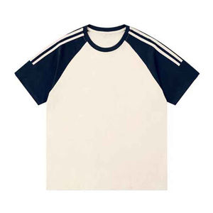 เสื้อยืดผู้ชายผ้าฝ้าย 100% สีสันใหม่ ดีไซน์สวย ทรงหลวม สีสันสวยงาม  รุ่นใหม่ล่าสุด - Product Image 5