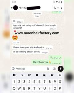 ผมตรงแฟชั่นใหม่จากอินเดียผมมนุษย์แท้ผมเรีมี่ปิด - Product Image 3