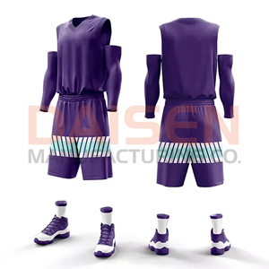 Sleeveless Basketball Uniform Set Modern Design Lightweight Comfortable Sportswear Jersey and Shorts for Team Training - Product Image 3