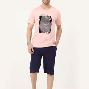 Nouveaux ensembles d'été pour hommes : T-shirt décontracté à manches courtes et short, ensemble uni, vêtements d'été pour hommes, ensembles 2 pièces - Product Image 1