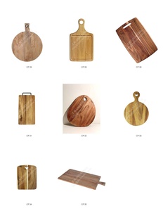 Custom Thick Rectangular <b>Wooden</b> Chopping <b>Block</b> Handmade Durable Non Toxic Wood Cutting Board For Countertop Display Home Decor - Product Image 2