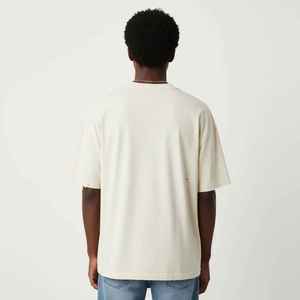 OEM/ODM Vintage Solid 180gsm 100% Cotton Oversized Distressed <b>Hip</b> Hop Quick Dry Breathable Anti-Wrinkle High Quality T-Shirt Men - Product Image 6