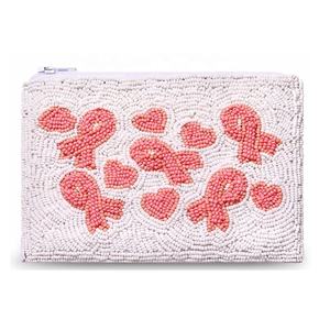 Monedero de Lujo Hecho a Mano con Cuentas de Copo de Nieve y Cierre de Cremallera, Mini Bolsa de Ahorro Bordada en Rojo y Blanco para Niñas - Product Image 4