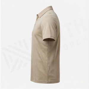 เสื้อโปโลผู้ชายสั่งทำขายส่ง พร้อมโลโก้พิมพ์ลาย ดีไซน์ใหม่ สีพื้น ผ้าถัก ผลิตในปากีสถาน - Product Image 4