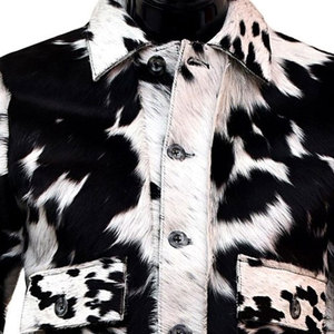 Veste d'hiver pour homme en cuir de vachette de qualité supérieure, col mandarin, doublure en coton, manches longues, coupe-vent, durable, style moderne, nouvelle collection. - Product Image 3