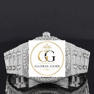 Reloj de Lujo Hip Hop de Calidad Premium con Diamantes Moissanite, Totalmente Cubierto de Diamantes, Claridad VVS, Acero Inoxidable, Disponible a Precio de Fábrica - Product Image 2