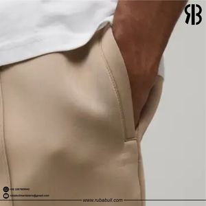 Pantalones Cortos Bermuda Color Caqui para Hombre, Cintura Media Elástica, Color Sólido, Casuales, de Tela Oxford de Algodón, Transpirables, con Bolsillos - Product Image 5