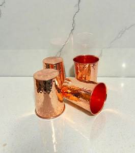 Gobelets en cuivre de qualité export, fournisseur en gros, fabricant, personnalisation du logo, articles de boisson réutilisables et durables - Product Image 2