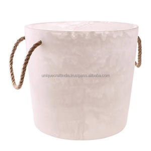 Handmade Epoxy Resin Ice Bucket Champagne <b>Wine</b> Chiller Indoor Outdoor Party Decorative Beverage Storage 400ml Luxury Custom UCI - Product Image 2
