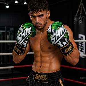 Gants de boxe professionnels à lacets, couleur personnalisable, légers, imperméables, en cuir PU, pour entraînement UV, en promotion - Product Image 3