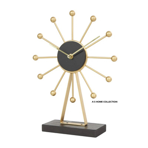 Leafy Designer Table <b>Clock</b> Most Demanding Vintage Effective Prices Metal Gold Antique Finished At Impressive Price - Product Image 5
