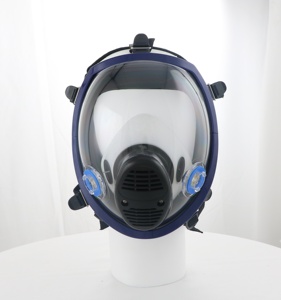 Large Field View Full Face Respirator Double Filtering Personal Protective <strong>Mask</strong> with Exhalation Valve <strong>Anti</strong> Fire Toxic <strong>Gas</strong> <strong>Mask</strong> - Product Image 2