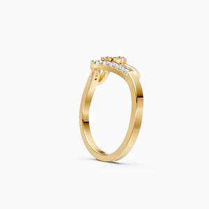 Bague de fiançailles pour femme en diamant blanc certifié IGI, taille brillant, cultivé en laboratoire, style classique, or rose 14K rempli de diamants - Product Image 3