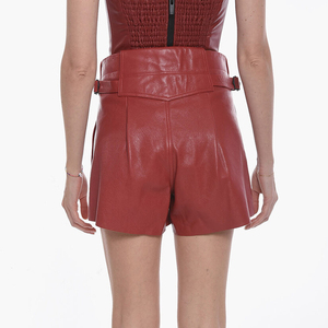 Shorts en cuir respirants taille haute pour femmes, tendance du moment, meilleur fournisseur, vente en gros, nouvelle mode - Product Image 4