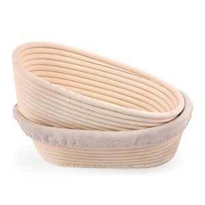Rattan Proofing <b>Bread</b> <b>Basket</b> Oval Shape Banneton For Sourdough Baking Eco Friendly Dough Rising <b>Basket</b> Wholesale OEM Supplier - Product Image 1