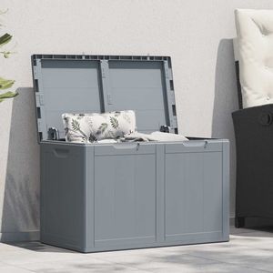 Caja de Almacenamiento Grande de Polipropileno Gris para Jardín - Product Image 1