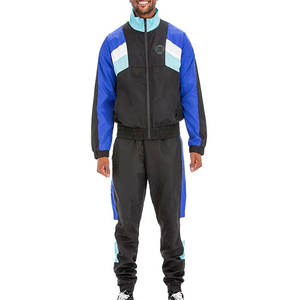Ensemble de sport pour homme à séchage rapide pour la gym, le jogging et les tenues décontractées, coupe-vent en polyester avec veste - Product Image 1