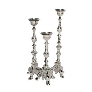 Support de bougie d'autel d'église en métal gaufré sur trépied, fait main, écologique, Pâques, Noël, taille personnalisée, vente en gros - Product Image 4