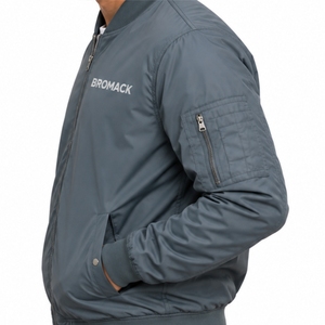 Blouson Bomber Homme Léger Style Décontracté avec Fermeture Éclair Frontale, Col Montant, Poches Latérales et Poignets Côtelés – Vente en Gros - Product Image 6