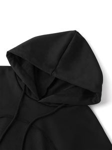 Sudadera Corta con Capucha para Mujer, Precio al por Mayor, con Impresión de Logotipo Personalizado, Algodón y Poliéster, Transpirable, Color Sólido - Product Image 4
