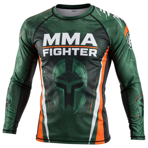 En Stock, Nuevo Diseño de Rashguard para MMA, Rashguard Profesional para MMA al por Mayor, Rashguard para MMA con Estampado por Sublimación - Product Image 4