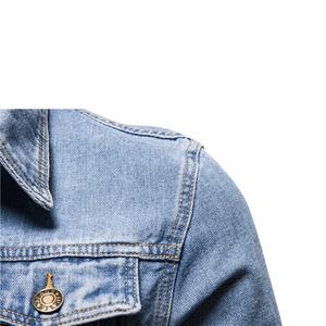 Veste en jean traditionnelle japonaise en denim de coton selvedge 15 oz avec boutons décoratifs, sécurisée pour hommes, femmes et filles, idéale pour l'automne et l'hiver - Product Image 3