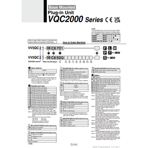 ชิ้นส่วนนิวเมติกส์ VV5QC21-06C8SVA นิวเมติก SMC - Product Image 3