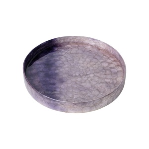 Bandejas de Servicio Personalizadas OEM ODM, Bandejas de Madera de Lujo con Incrustaciones de Madreperla para Alimentos y Decoración, Venta al Por Mayor - Product Image 1