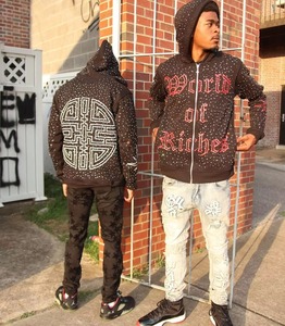 Manufacturer Custom Hoodie Oversized Heavyweight Dtg Printing Graphic Acid Washed Fleece Boxy Cropped 100%Cotton Baggy <b>Zip</b> <b>up</b> - Product Image 5