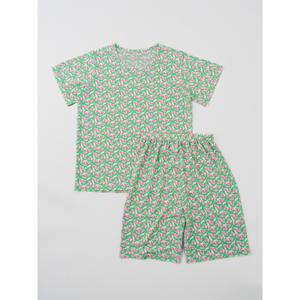 Set pigiama da donna con motivo verde, taglia M - Product Image 1