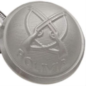 Botones Blancos de Reproducción del Uniforme de Bolivia, 100% Acero Inoxidable y Metal, con Logotipo Personalizado Según Requisitos Aduaneros - Product Image 1