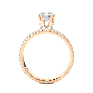 Anillo de Diamante Redondo Cultivado en Laboratorio de 1.34CT Hecho a Mano Personalizado en Oro Sólido de 18K, Joyería Premium para Compromiso y Boda para Mujer - Product Image 2