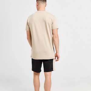 ชุดเสื้อยืดและกางเกงขาสั้นผู้ชาย AMDAA ENTERPRISES คอกลม สวมใส่สบายในฤดูร้อน ระบายอากาศได้ดี ผ้าถักไร้รอยต่อ ผลิตจากผ้าฝ้าย 100% - Product Image 2