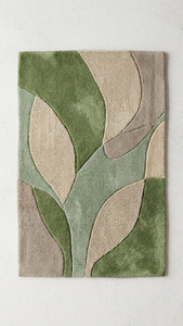 Tapis d'intérieur haut de gamme à poils longs, tufté à la main, antidérapant, design abstrait moderne pour grands salons - Product Image 2