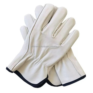 Gants de sécurité en cuir pour électricien industriel, imperméables, résistants à la chaleur, résistants à l'usure, courts, pour le soudage, unisexes - Product Image 3