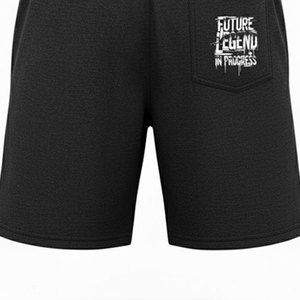 Shorts décontractés unis de qualité supérieure 240 GSM 100% coton style minimaliste avec logo personnalisé pour homme – Idéal pour le quotidien - Product Image 6