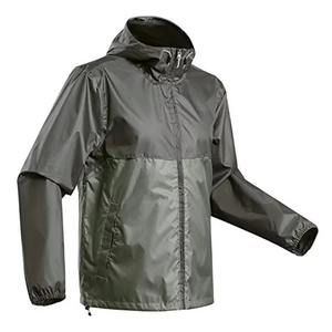 Wholesale <b>Mens</b> Waterproof <b>Soft</b> <b>Shell</b> Hooded Running Rain <b>Jacket</b> With Zipper Breathable & Windproof For Outdoor Activities - Product Image 1