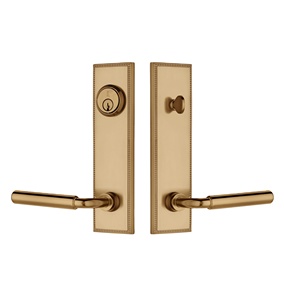 Manija de palanca doble de acero inoxidable dorado de moda para muebles del hogar, personalizable con cerradura de puerta de paso y privacidad - Product Image 1