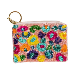 Handmade Beautiful Seed Beaded Butterfly Coin <b>Pouch</b> for Women <b>Mini</b> Zipper Bag <b>Mini</b> Heart Design Embroidery BY AFZA ENTERPRISES - Product Image 3