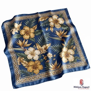 Écharpe carrée personnalisée imprimée, accessoires de mode légers, promotion de marque, fabricant OEM ODM, produits textiles personnalisés Crete - Product Image 1