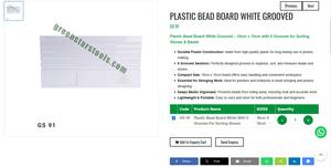 Tabla de Plástico Blanca con Ranuras para Joyería, 19 cm x 10 cm, 5 Ranuras, Tabla de Clasificación para Herramientas de Joyería |   N.º de artículo GS-91 - Product Image 3