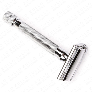 Maquinilla de Afeitar de Doble Filo Personalizada OEM, Herramienta de Afeitado de Acero Inoxidable de Primera Calidad para Hombres Profesionales - Product Image 5