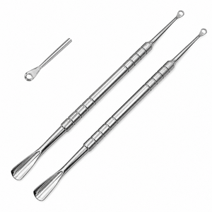 MANAN INSTRUMENTS Juego de Empujadores de Cutículas de Acero Inoxidable de Doble Punta, Reutilizables, para Manicura, Uso Artístico en Salón - Product Image 5