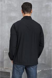 Men's Lightweight Quarter Zip Pullover Windbreaker with Pocket | Golf,Hiking,Running,<b>Wind</b> <b>Breaker</b>,Windbreaker Jackets,Anti-wrink - Product Image 2