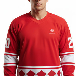 Premium Ice Hockey Jersey Durable Fabric With Breathable Design For Sports Matches And Training - Product Image 3