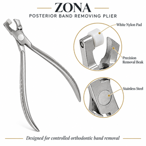 Pince de retrait de bagues orthodontiques, à embout en caoutchouc remplaçable, en acier inoxydable allemand, instrument dentaire, fabricant OEM - Product Image 2